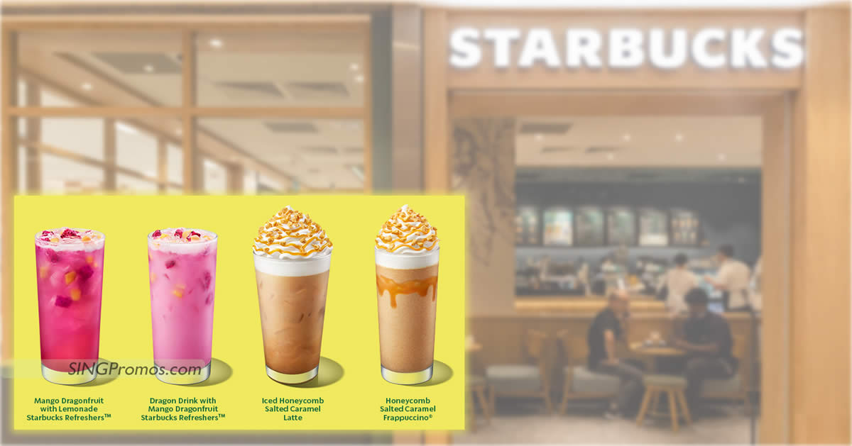 Featured image for Starbucks' S'pore new summer beverages includes Honeycomb Salted Caramel Series from 7 June 2023