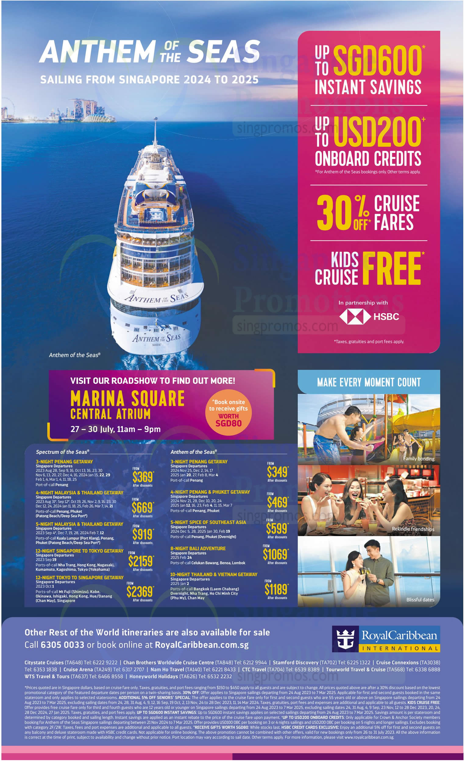 (EXPIRED) Royal Caribbean Roadshow at Marina Square Atrium till 30 July ...