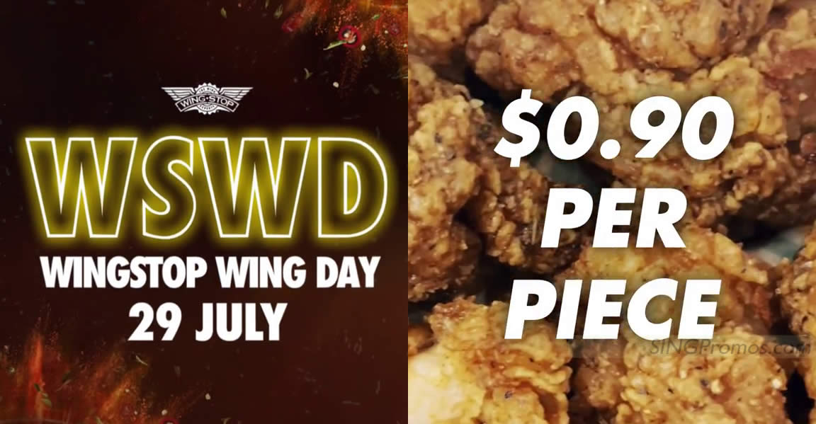 Featured image for Wingstop S'pore selling 8pc Louisiana Rub Boneless Wings for S$7.20 on 29 July 2023