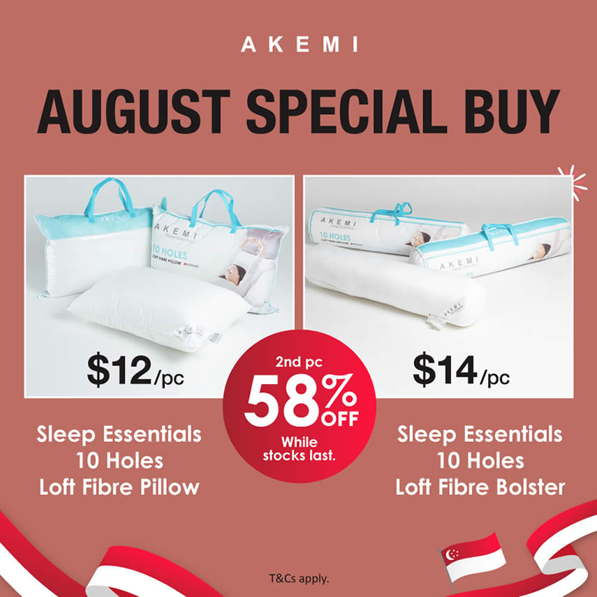 Akemi shop pillow promotion