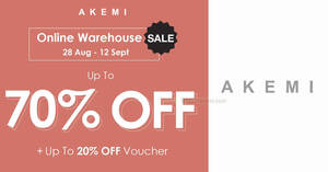 Featured image for AKEMI up to 70% off clearance sale on bedlinen, bedding accessories and more online till 12 Sep 2023