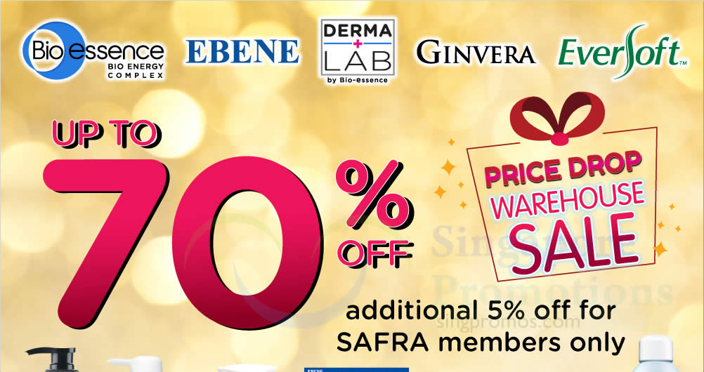 Featured image for Ginvera, Bio-Essence & Ebene up to 70% off warehouse sale from 1 - 3 Sep 2023