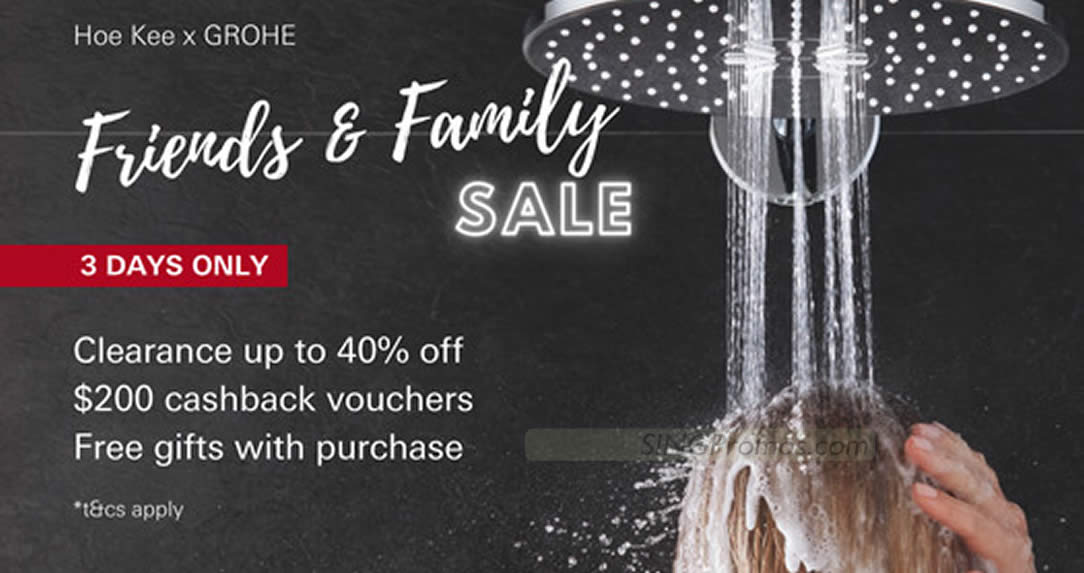Featured image for Hoe Kee x Grohe Friends & Family Sale till 13 Aug 2023