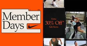 Featured image for Nike S’pore offers 30% off selected items with this Member Days sale promo code till 6 Aug 2023