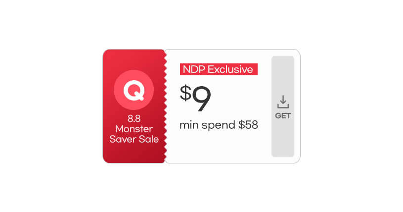 Featured image for Qoo10 S'pore offers $9 cart coupons on 9 Aug 2023