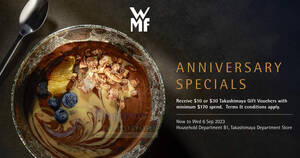 Featured image for WMF offers at Takashimaya till 6 Sep 2023
