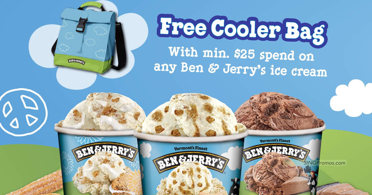 Featured image for Ben & Jerry's giving away free cooler bag when you spend $25 at selected stores from 20 Sep 2023