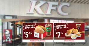 Featured image for KFC S’pore has $5.95 O.R Riser & Egg Burger + Reg Iced Milo, $7.50 2pcs Chicken Meal deals till 30 Sep 2023
