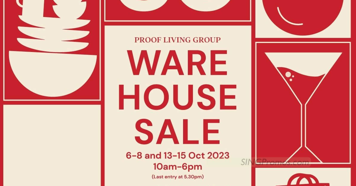 Featured image for Proof Living warehouse sale has up to 80% off all furniture, houseware, decor and more (Fri-Sun, 6 - 15 Oct)