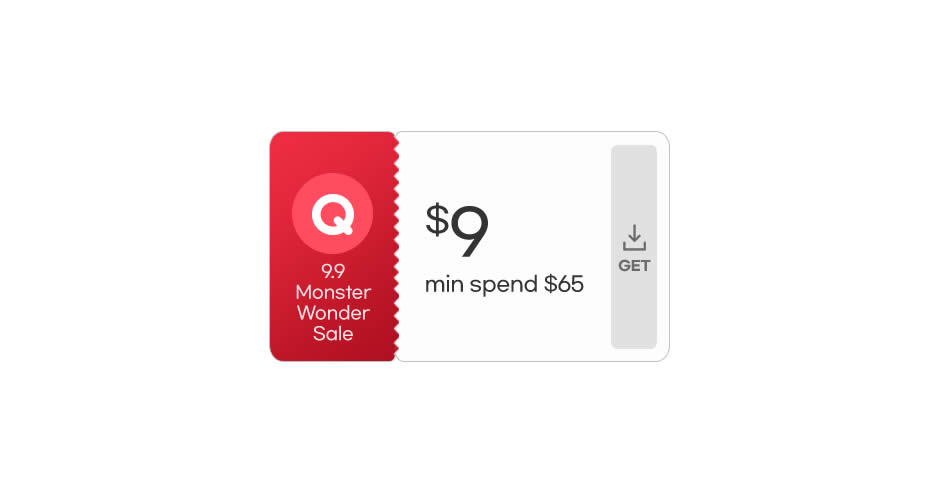 Featured image for Qoo10 S'pore 9.9 sale offers $9 cart coupons from 6 Sep 2023