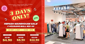 Featured image for Refash Warehouse Sale from 29 Sep – 1 Oct 2023