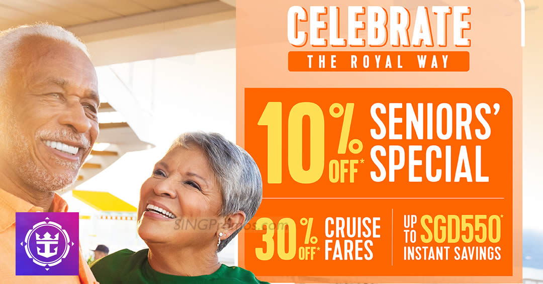 Featured image for Royal Caribbean offering cruises from S$399, up to S$550 savings, 30% off cruise fares and more till 18 Sep 2023