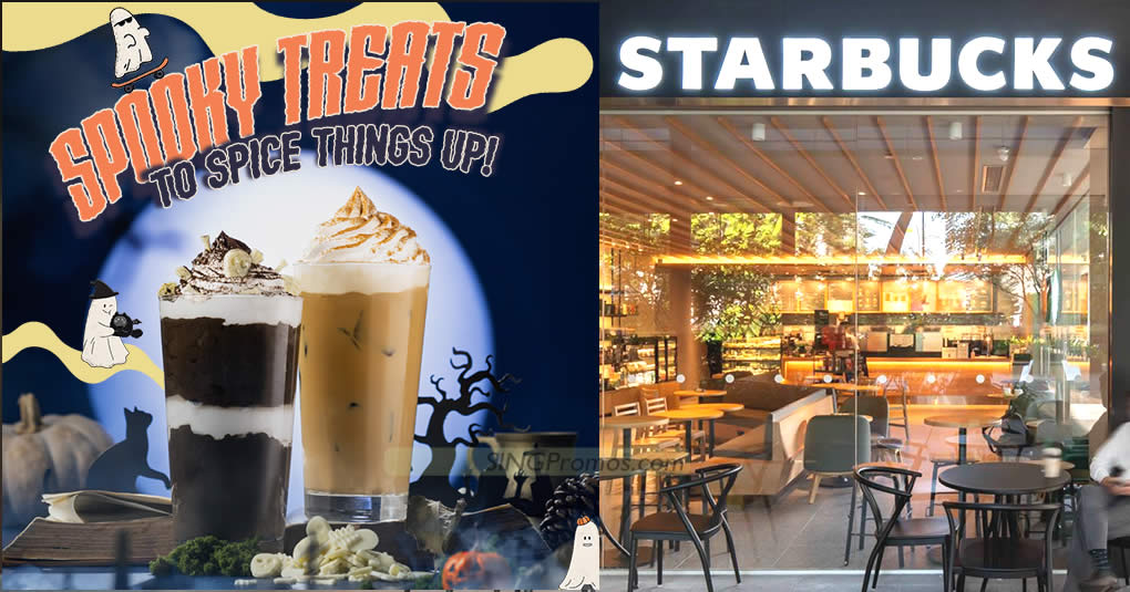 Featured image for Starbucks S'pore Pumpkin Spice and Spook-a-ccino Midnight Mocha Frap beverages to return from 27 Sep 2023
