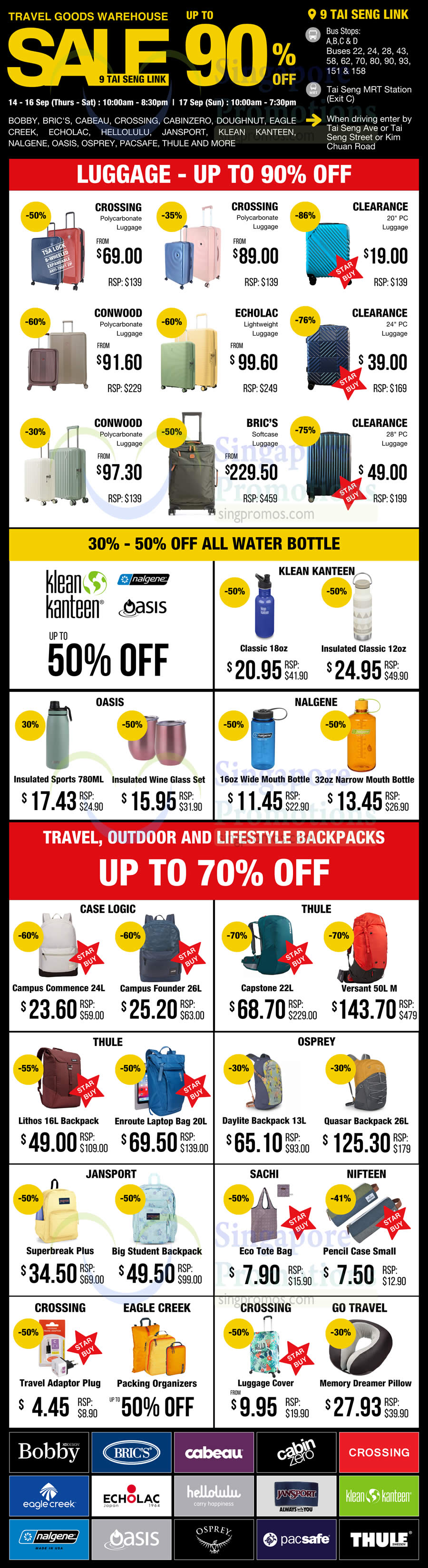 Tai seng luggage store sale 2019