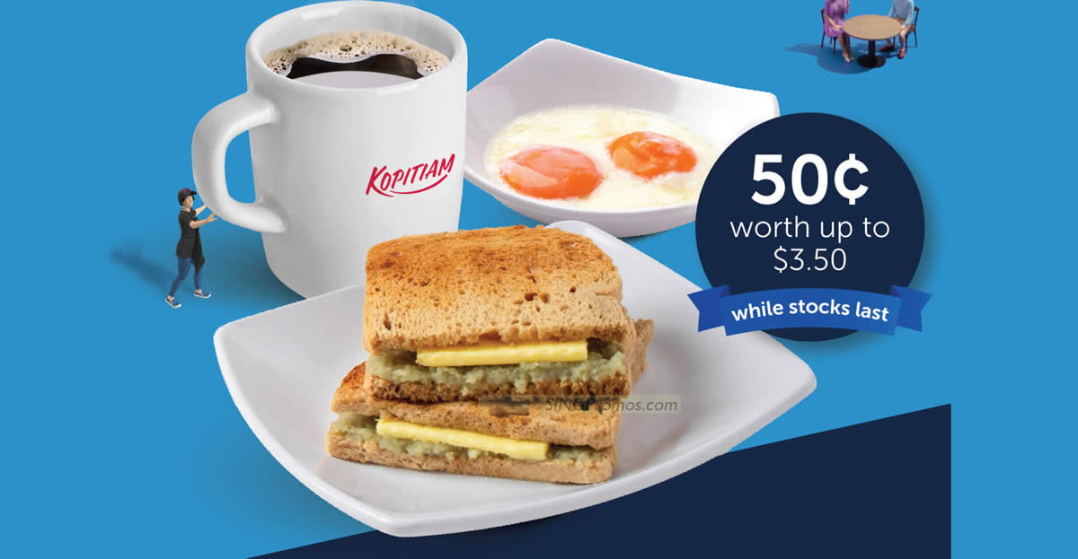 Featured image for $0.50 Kopitiam Signature Breakfast Set (usual up to $3.50) via Fairprice Group app till 31 Oct 2023