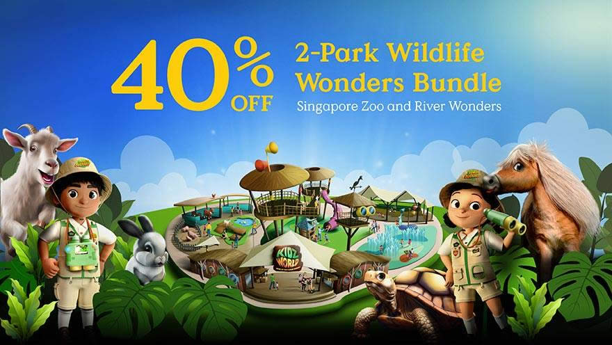 Featured image for Enjoy 40% off Singapore Zoo & River Wonders 2-Park Bundle till 30 Dec 2023