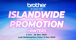 Featured image for Brother Printers Islandwide Promotion Sale till 31 Dec 2023