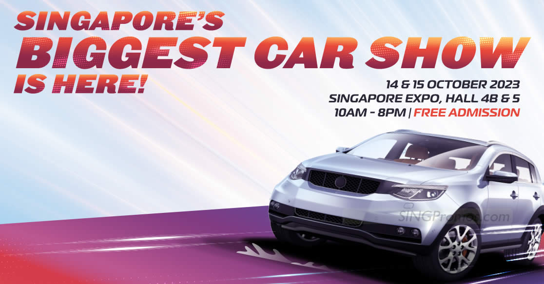 (EXPIRED) CarsExpo (Oct 2023) at Singapore Expo from 14 16 Oct 2023