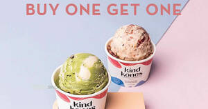 Featured image for Kind Kones offering 1-for-1 scoops at 3 outlets every Friday 5pm – 9pm from 13 Oct 2023