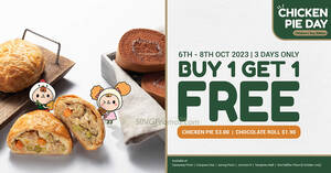 Featured image for 1-for-1 Polar Puffs & Cakes Chicken Pies and Chocolate Rolls at 6 outlets from 6 – 8 Oct 2023