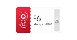 Featured image for Qoo10 S’pore offering $6 10.10 Birthday Sale cart coupons from 7 Oct 2023