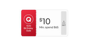 Featured image for Qoo10 S’pore offering $10 10.10 Birthday Sale cart coupons from 9 Oct 2023