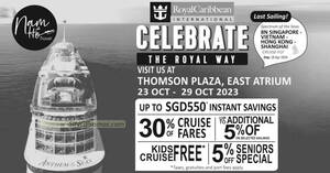 Featured image for Royal Caribbean Travel Fair Roadshow at Thomson Plaza till 29 Oct 2023