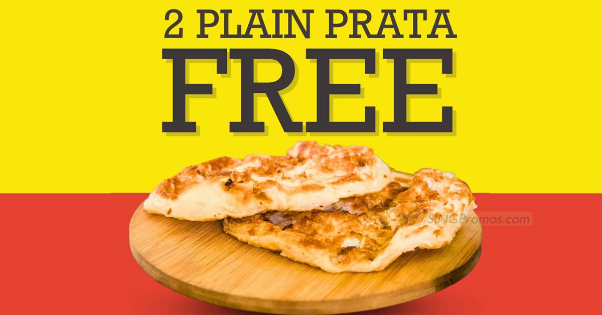 Featured image for Springleaf Prata Place giving away 2 pieces of Plain Prata at their new E!Avenue outlet on 23 Oct 2023