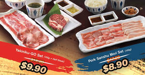 Featured image for Yakiniku-GO offering 50% off selected set meals on 25 October 2023