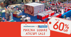 Featured image for Up to 60% off at mothercare Marina Square atrium sale from 17 – 22 Oct 2023