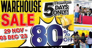 Featured image for Best Denki Warehouse Sale has discounts of up to 80% off from 29 Nov – 3 Dec 2023