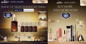 Featured image for Estee Lauder S’pore Lazada 11.11 Exclusive Deals from 11 – 13 Nov 2023
