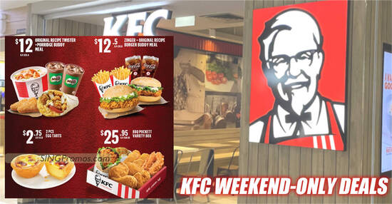 KFC S’pore has $2.75 Egg Tarts (2pc), $2.30 Med Fries and more weekend deals till 31 Dec 2023