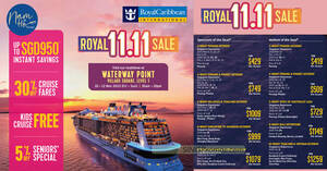 Featured image for Royal Caribbean Travel Fair Roadshow at Waterway Point from 10 – 12 Nov 2023