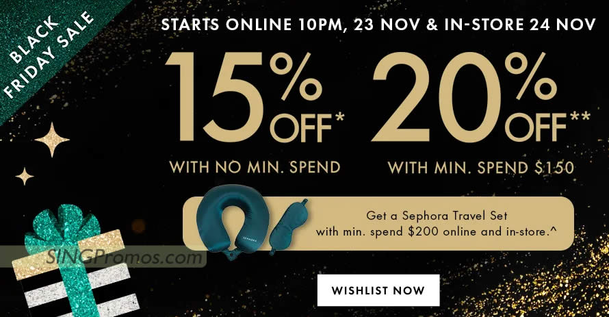 Sephora S pore offering up to 20 off online Black Friday sale