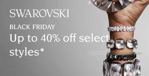 Featured image for Swarovski Up to 40% off select styles Black Friday promo till 30 Nov 2023