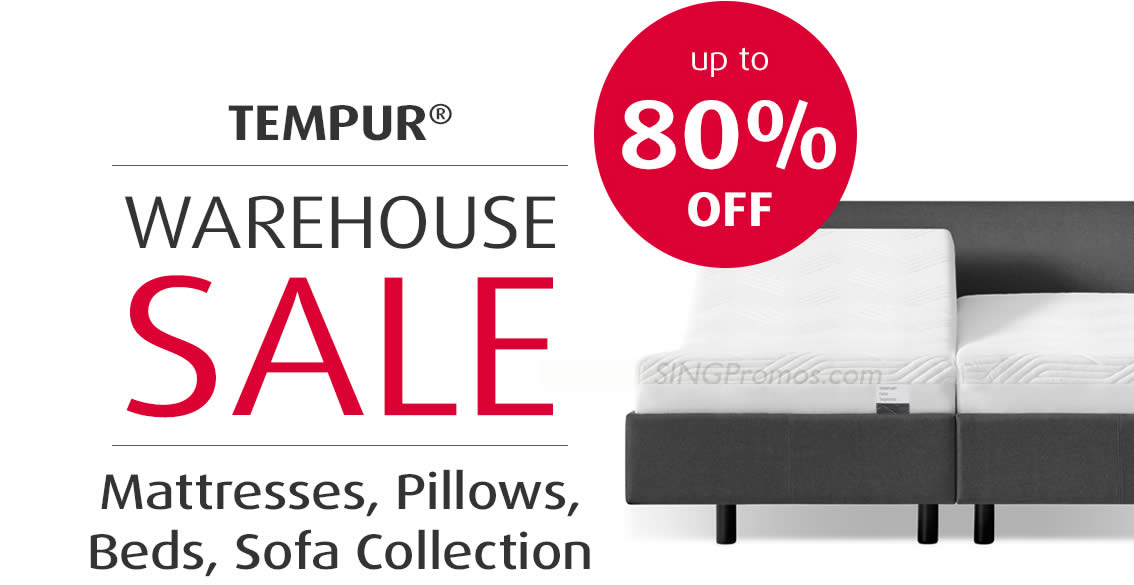 Featured image for TEMPUR Up To 80% Off Clearance Sale from 10 - 13 Nov 2023