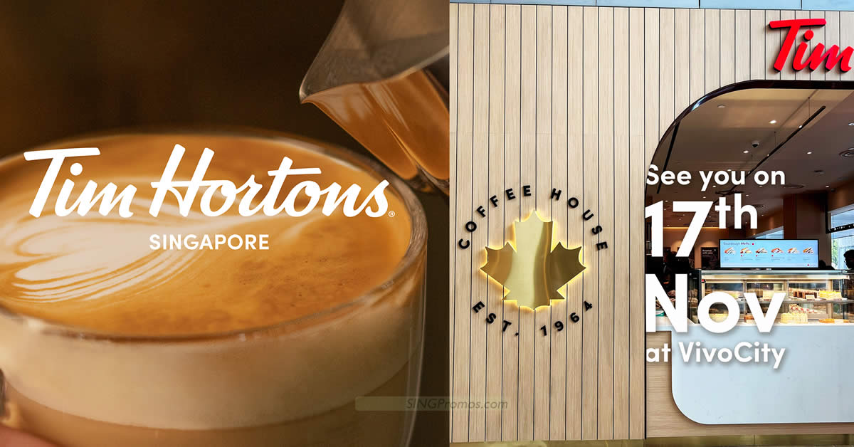 Tim Hortons opens first Singapore outlet in VivoCity on Nov 17