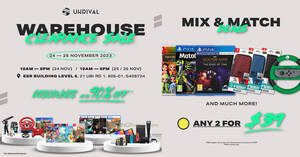 Featured image for (EXPIRED) Unrival Gaming Warehouse Sale from 24 – 26 Nov 2023