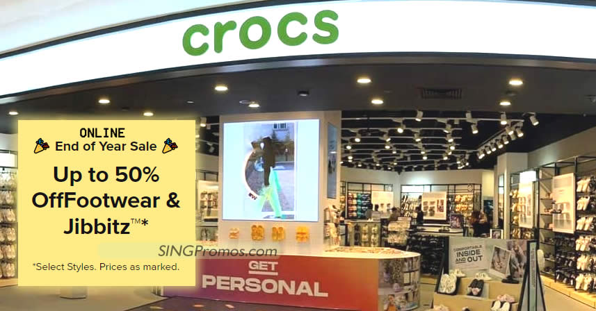 Featured image for Crocs End of Season Sale offers up to 50% off at S'pore online store till 26 Dec 2023