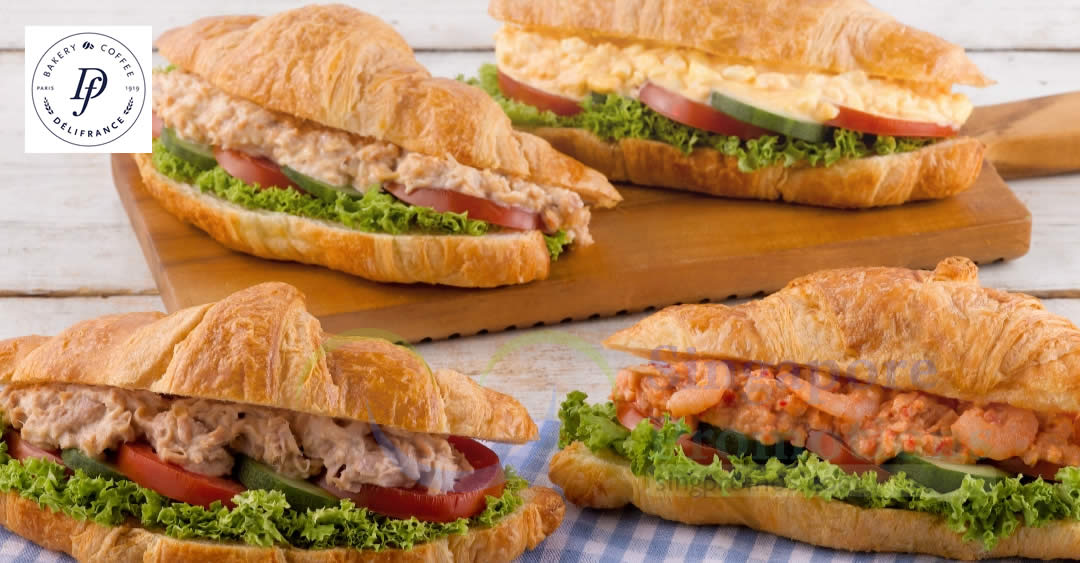 Featured image for Delifrance S'pore offering $5 Signature Sandwiches at SingPost Centre outlet all-day on Tue 23 Jan 2024