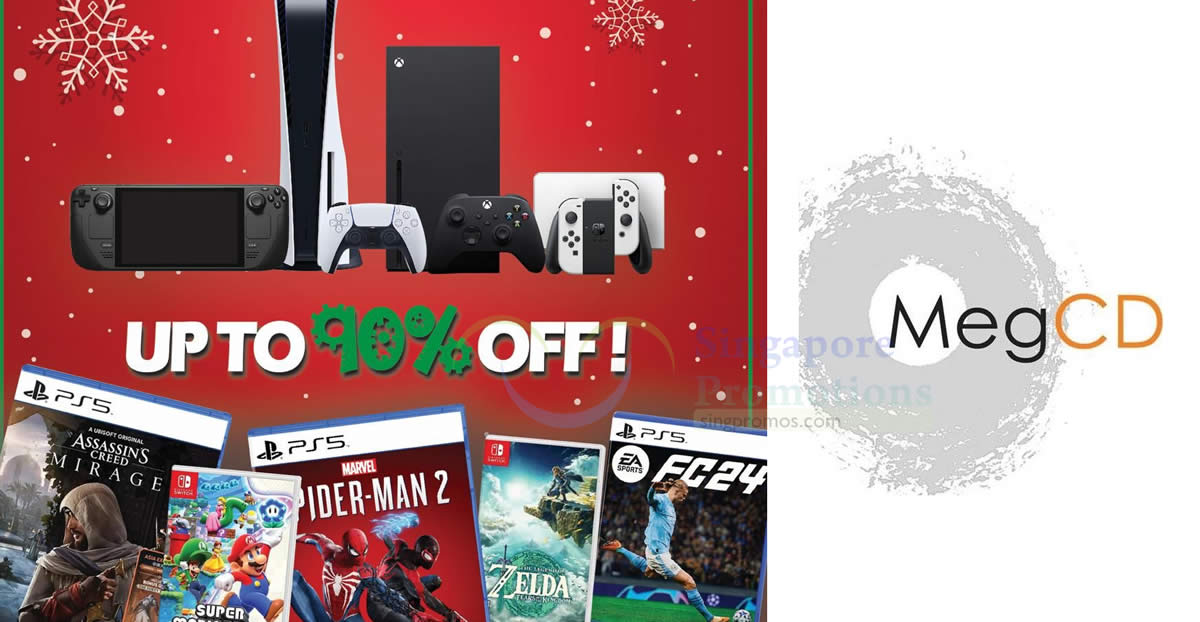 Featured image for MegCD Video Games Warehouse Sale from 15 - 17 Dec 2023