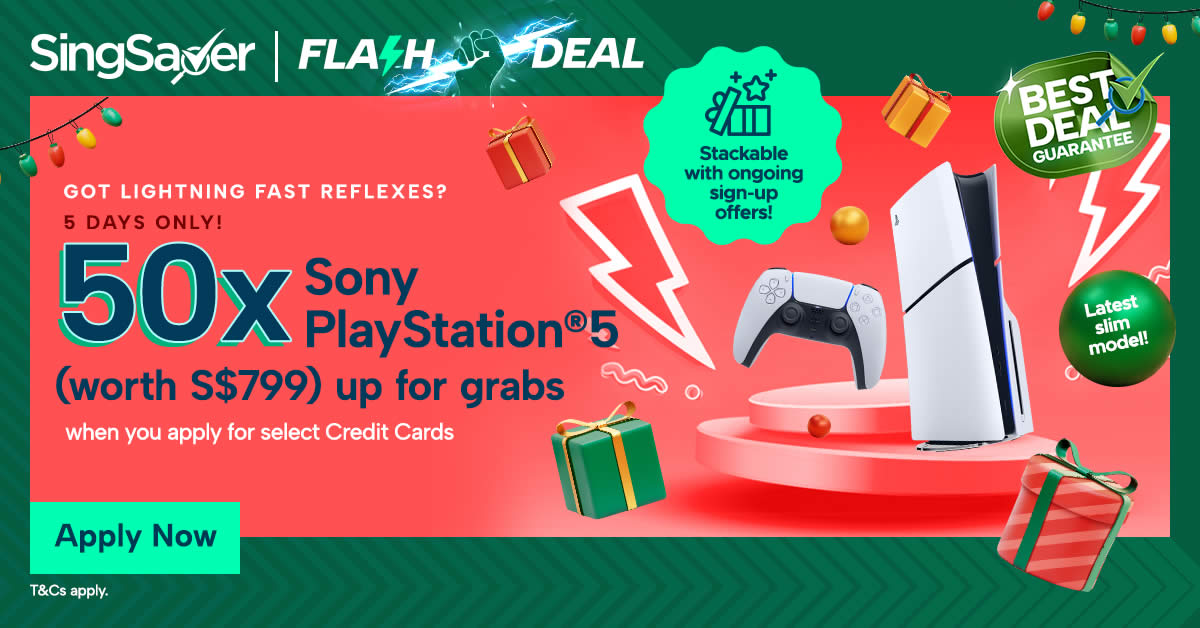 Featured image for SingSaver Christmas Flash Deal: Get a Sony PlayStation®️5 Slim or Dyson Airwrap™️ Multi-Styler