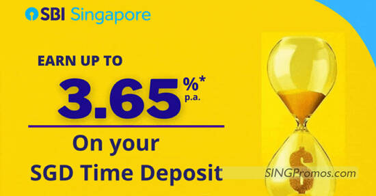 State Bank of India S’pore offering 3.65% p.a. with latest SGD Time Deposit promo from 1 Dec 2023