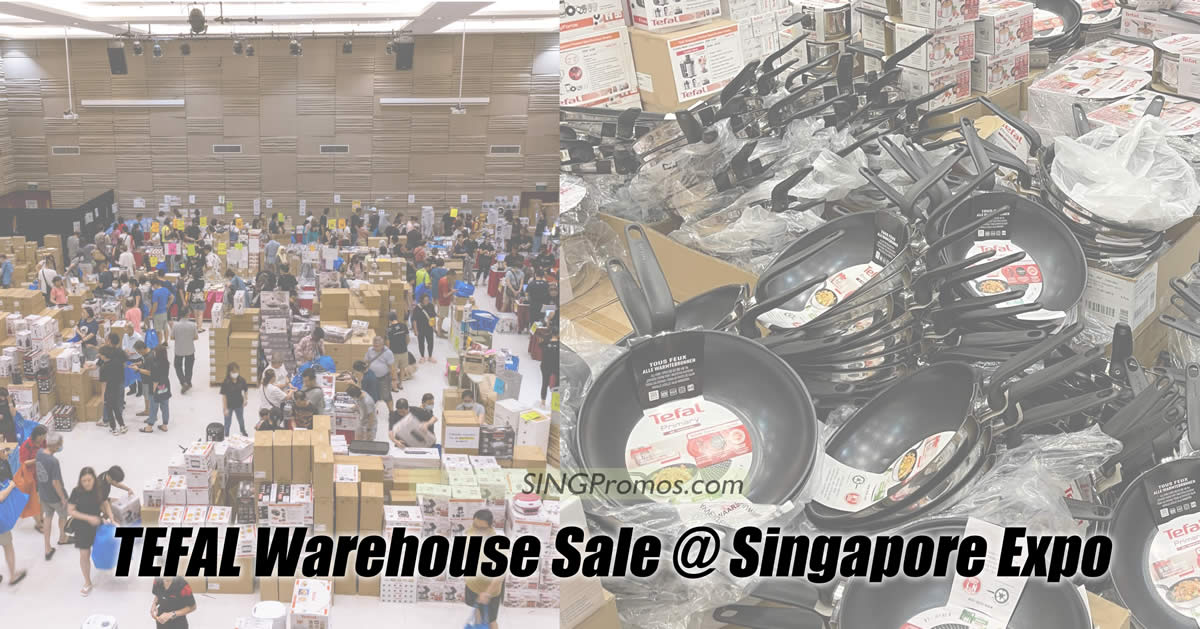 Featured image for Tefal up to 80% off warehouse sale at Singapore Expo from 8 - 10 Dec 2023