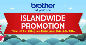 Featured image for Brother Printers Islandwide Promotion Sale till 31 Mar 2024
