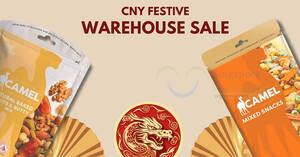 Featured image for (EXPIRED) Camel Nuts Chinese New Year festive warehouse sale till 8 Feb 2024