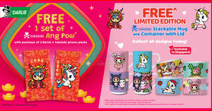 Featured image for Darlie S’pore exclusive tokidoki stackable mug collection and angpow collection till 29 Feb 2024