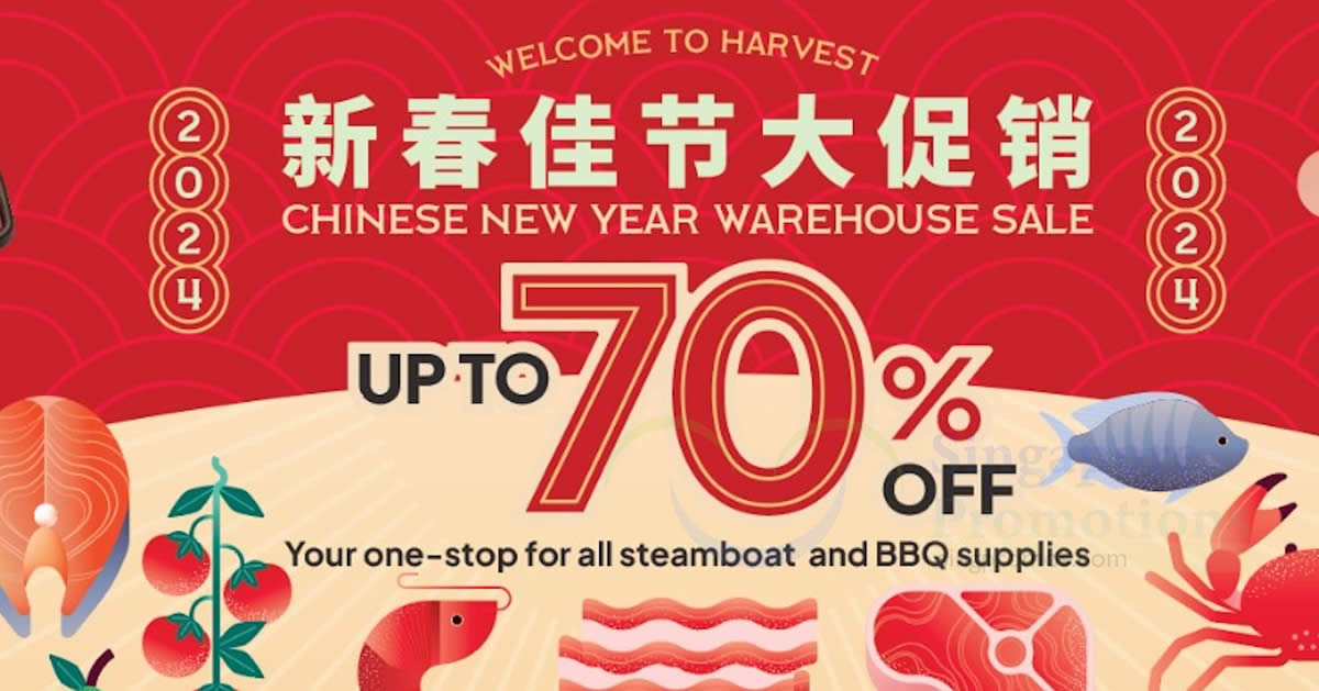 Featured image for Harvest Fresh Chinese New Year Warehouse Sale from 19 Jan - 9 Feb 2024