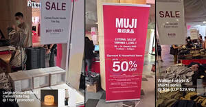 Featured image for (EXPIRED) MUJI up to 50% off garment and household items sale at Tampines 1 till 14 Jan 2024